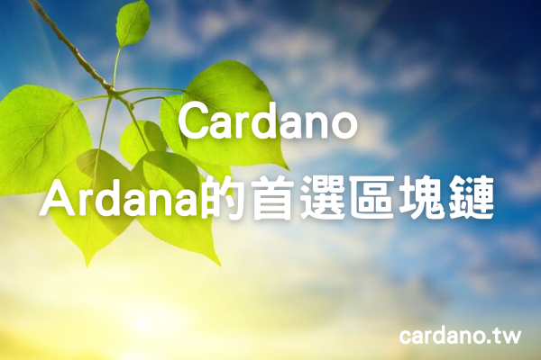 為什麼 Cardano 是 Ardana 的首選區塊鏈